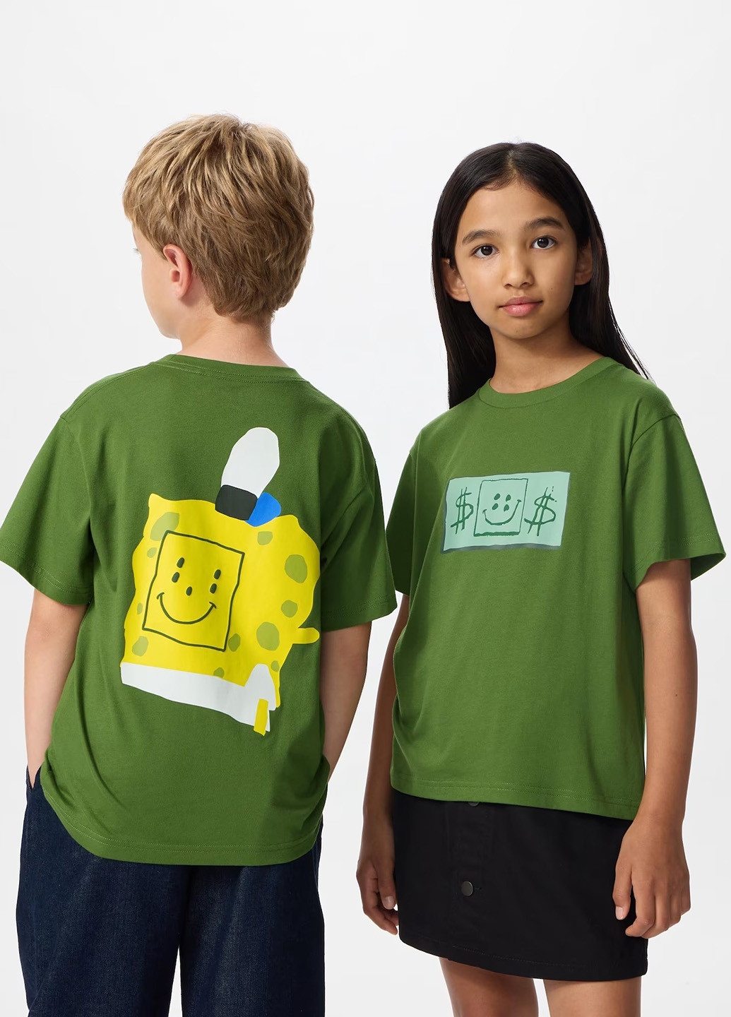 Зелена літня футболка Uniqlo