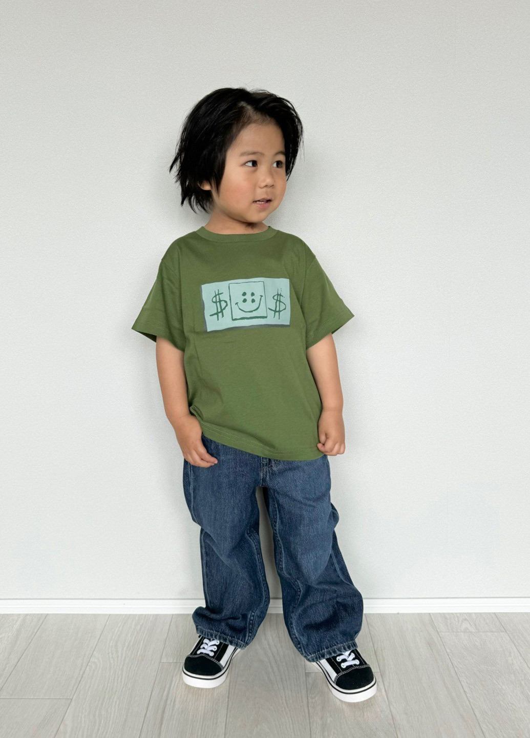 Зелена літня футболка Uniqlo