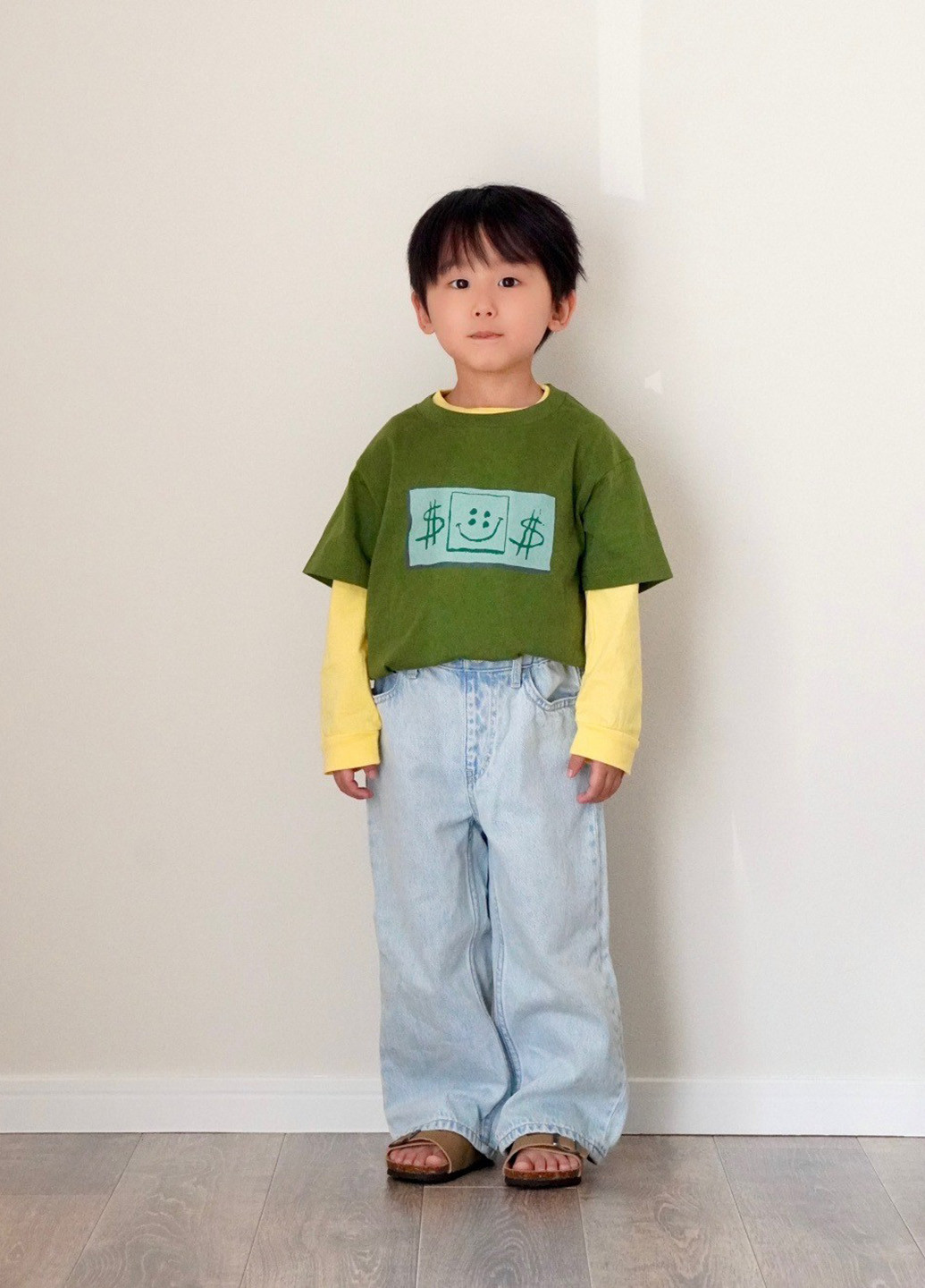 Зелена літня футболка Uniqlo