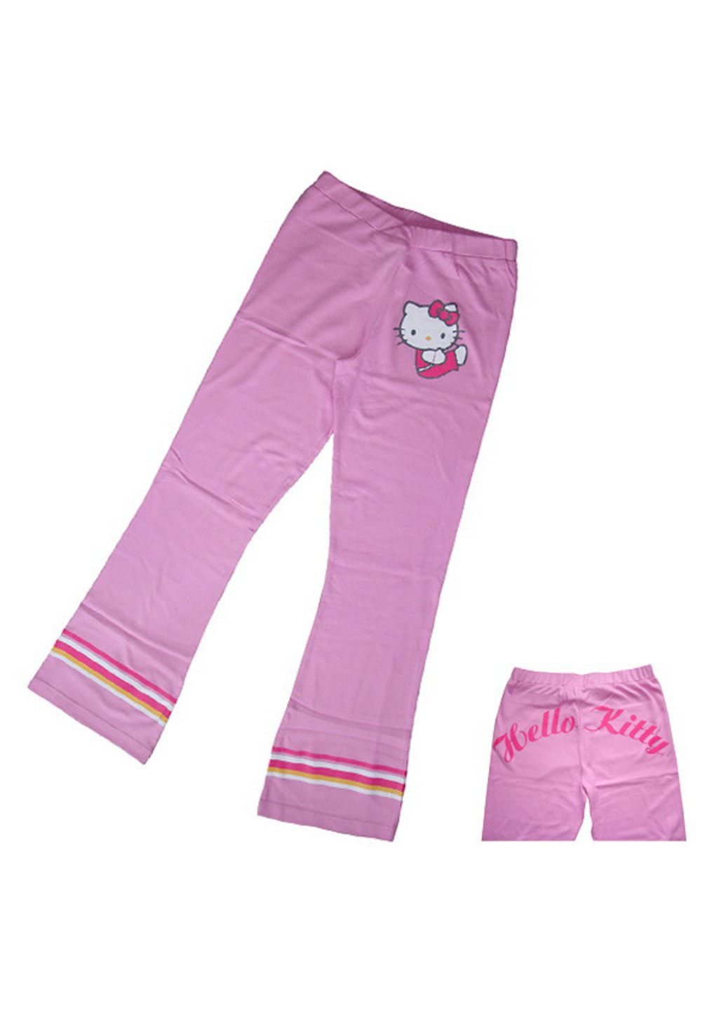 Розовые спортивные демисезонные со средней талией брюки Sanrio