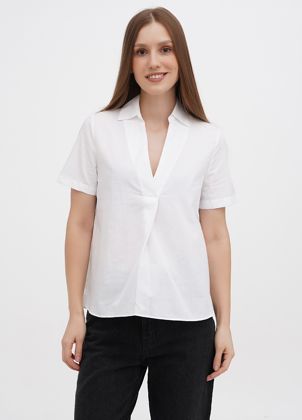 Белая летняя блуза Mango