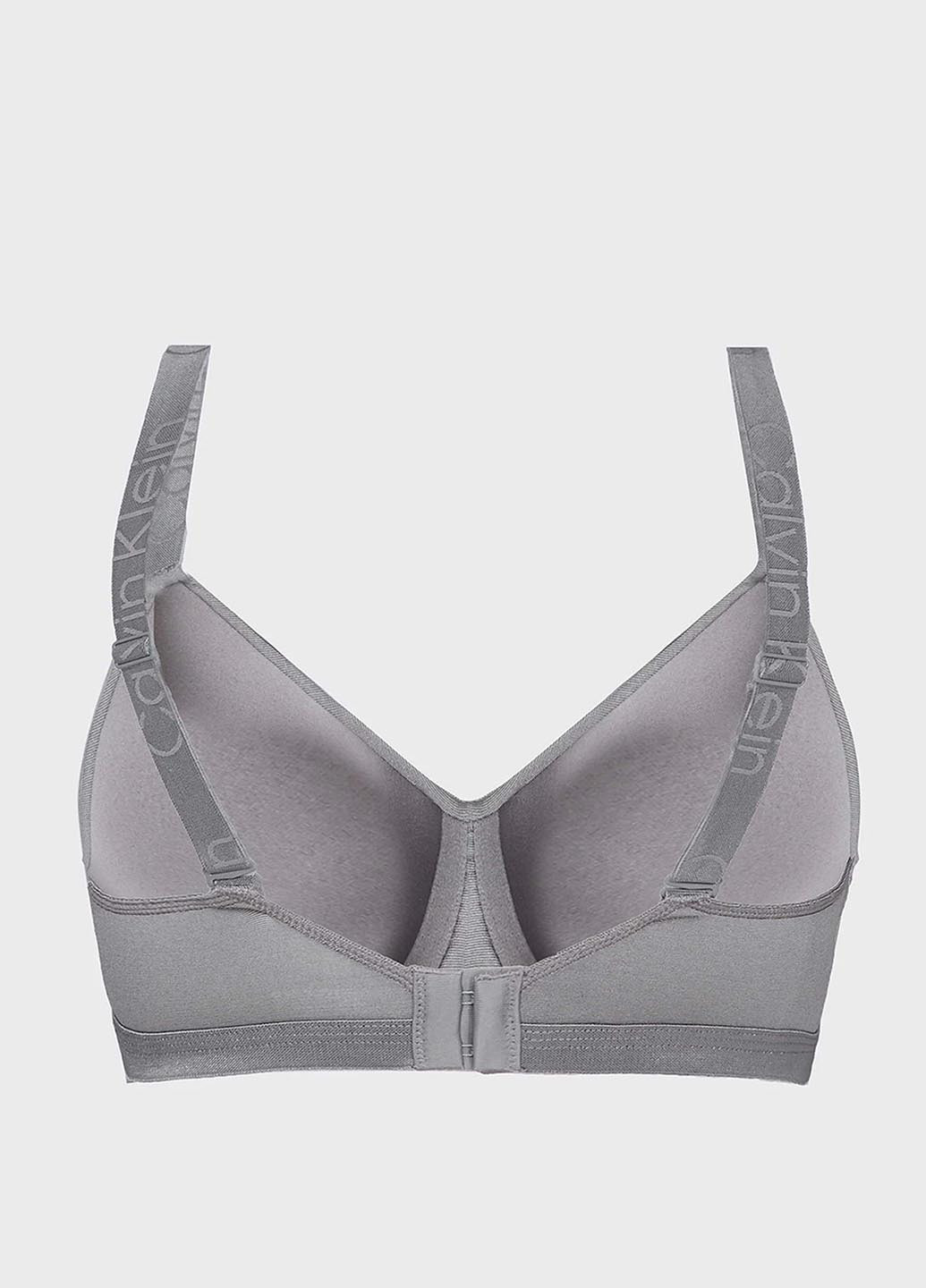 Серый бралетт бюстгальтер Calvin Klein Underwear с косточками полиамид, полиэстер