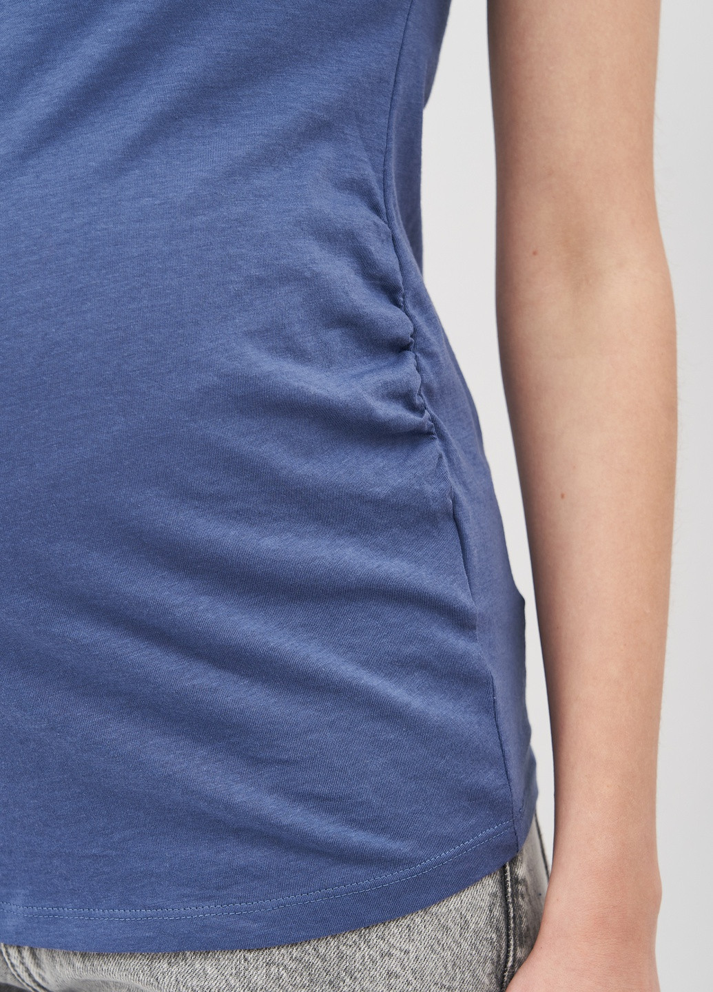Синяя летняя футболка для беременных H&M