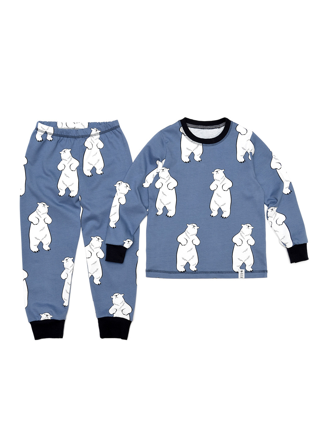 Серо-голубая всесезон пижама (лонгслив, брюки) ArDoMi