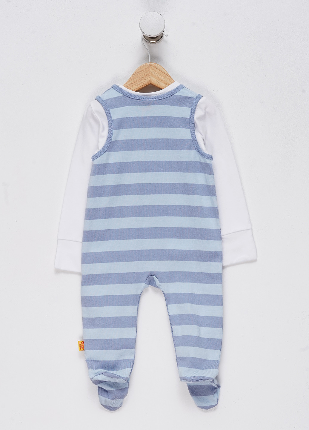 Комбинированный демисезонный комплект (лонгслив, ползунки) Steiff