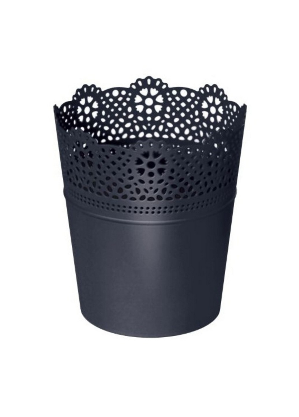 Горщик для квітів LACE Н-15.5 см антрацит (78976-433) Prosperplast (221634795)