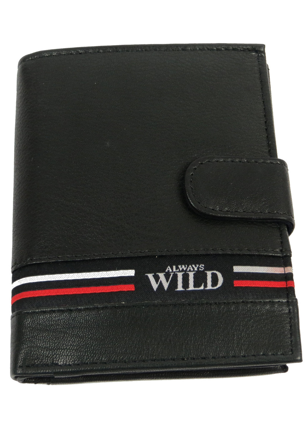 Чоловіче шкіряне портмоне 10х12,5х2,5 см Always Wild (233421211)