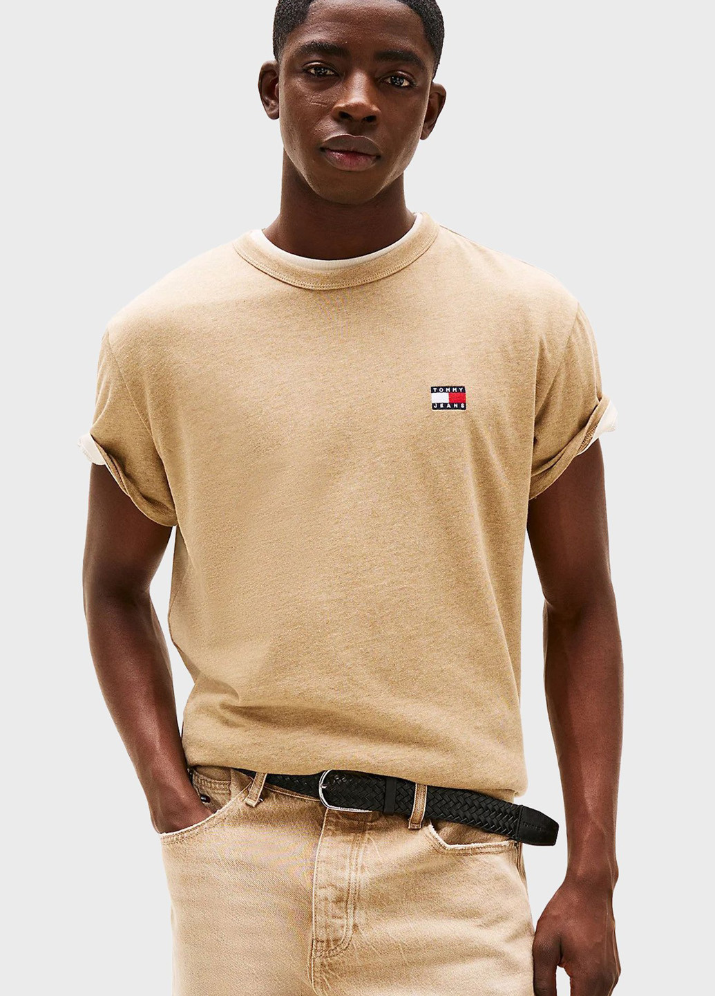 Бежева футболка Tommy Jeans