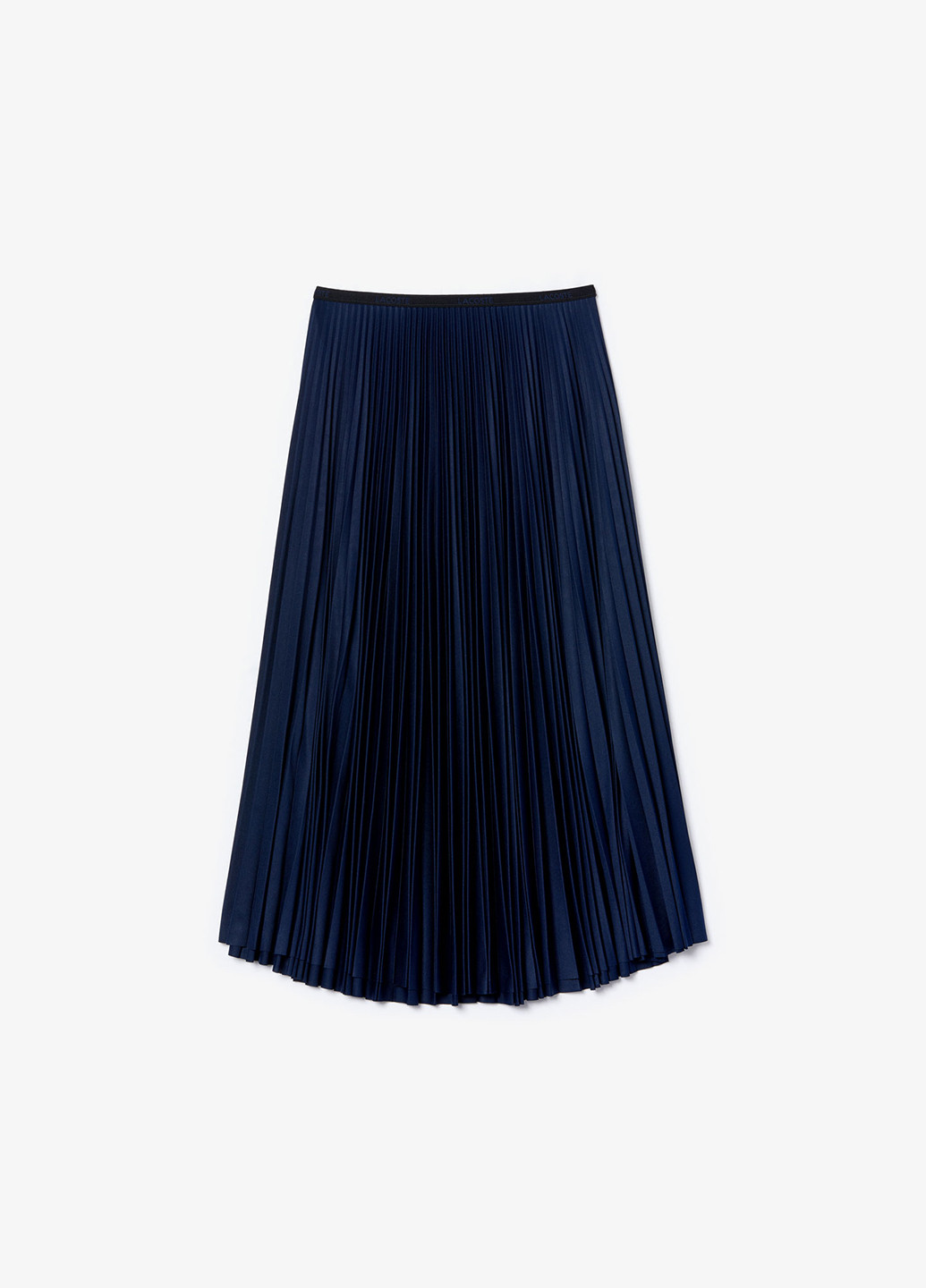 Темно-синяя кэжуал однотонная юбка Lacoste плиссе