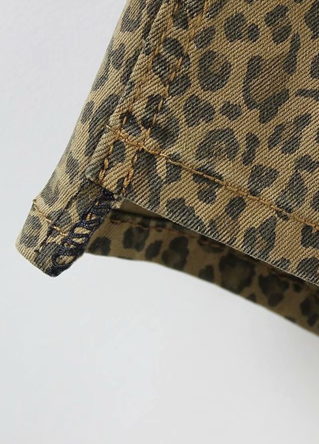 Джинси жіночі стрейчеві з асиметричним краєм Leopard 55835 Berni Fashion - (231548419)