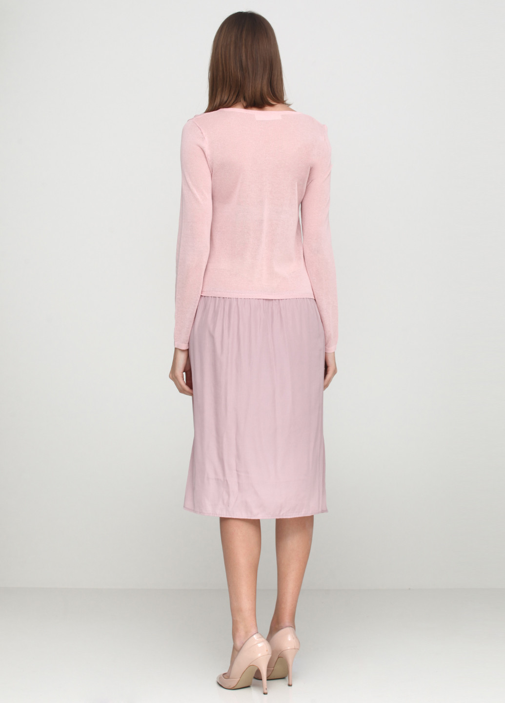 Розовое кэжуал платье Melody Maker однотонное