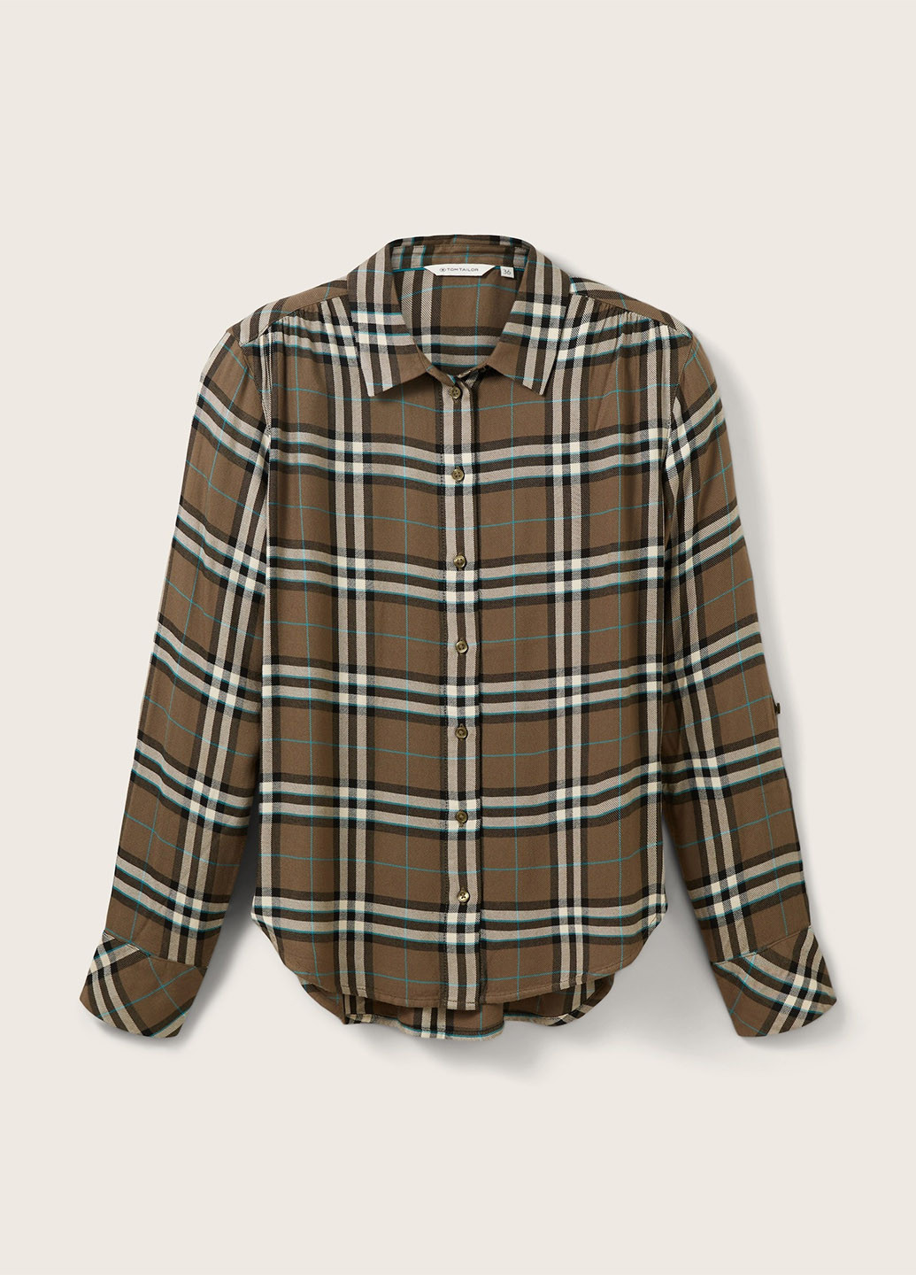 Оливковая (хаки) демисезонная блуза Tom Tailor