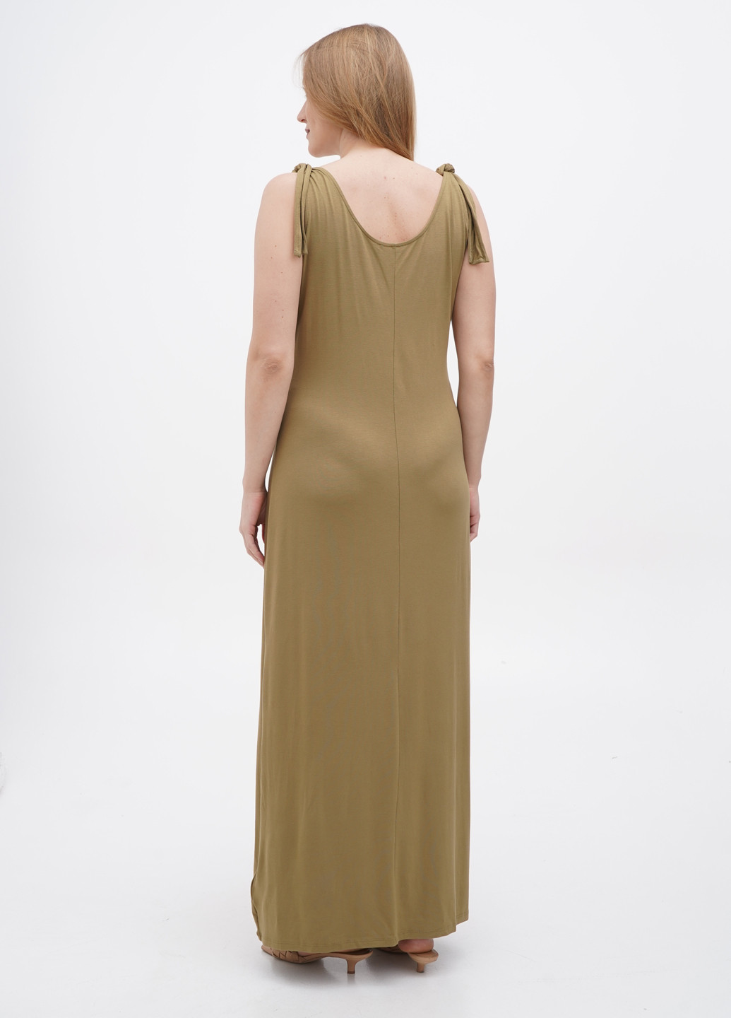 Оливкова кежуал сукня сукня-майка Orsay однотонна