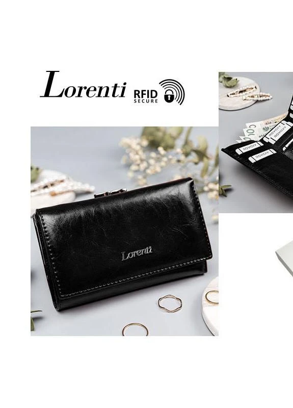 Кошелек женский L55020-BPR BLACK Lorenti (253933617)