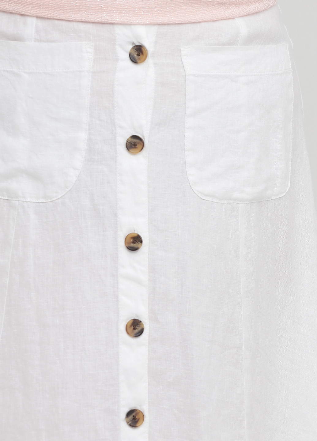 Белая кэжуал однотонная юбка Next а-силуэта (трапеция)