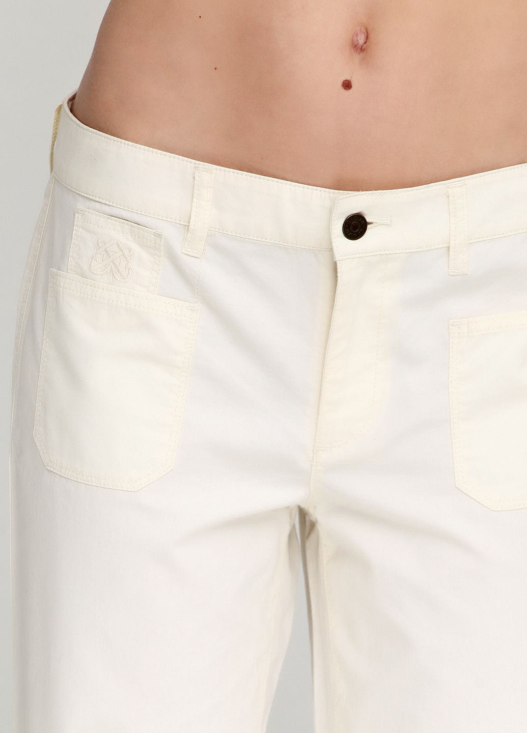 Кремовые кэжуал демисезонные прямые брюки Ralph Lauren