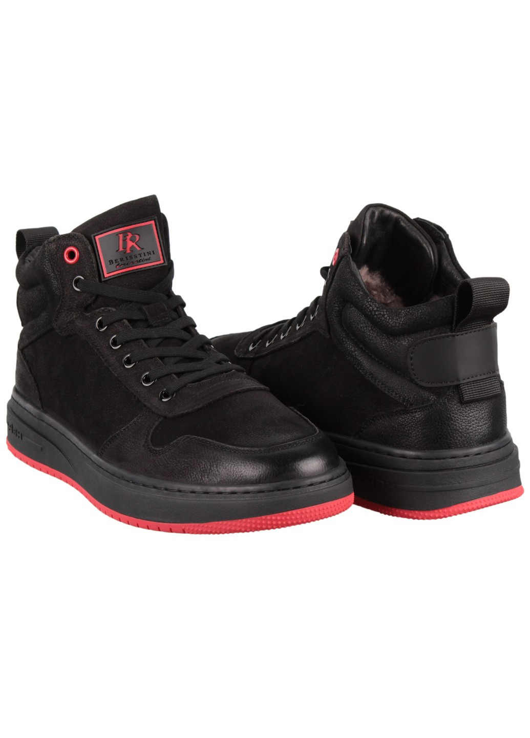 Черные зимние мужские ботинки 198615 Berisstini