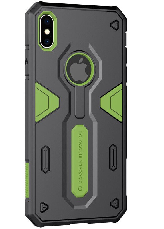 Чехол защитный противоударный Defender II Case iPhone Xs Max Green Nillkin (220821136)