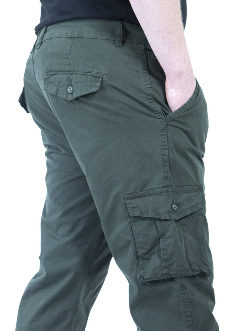 Штани джоггери чоловічі з кишенями зелені JEANSclub джоггеры (252788735)