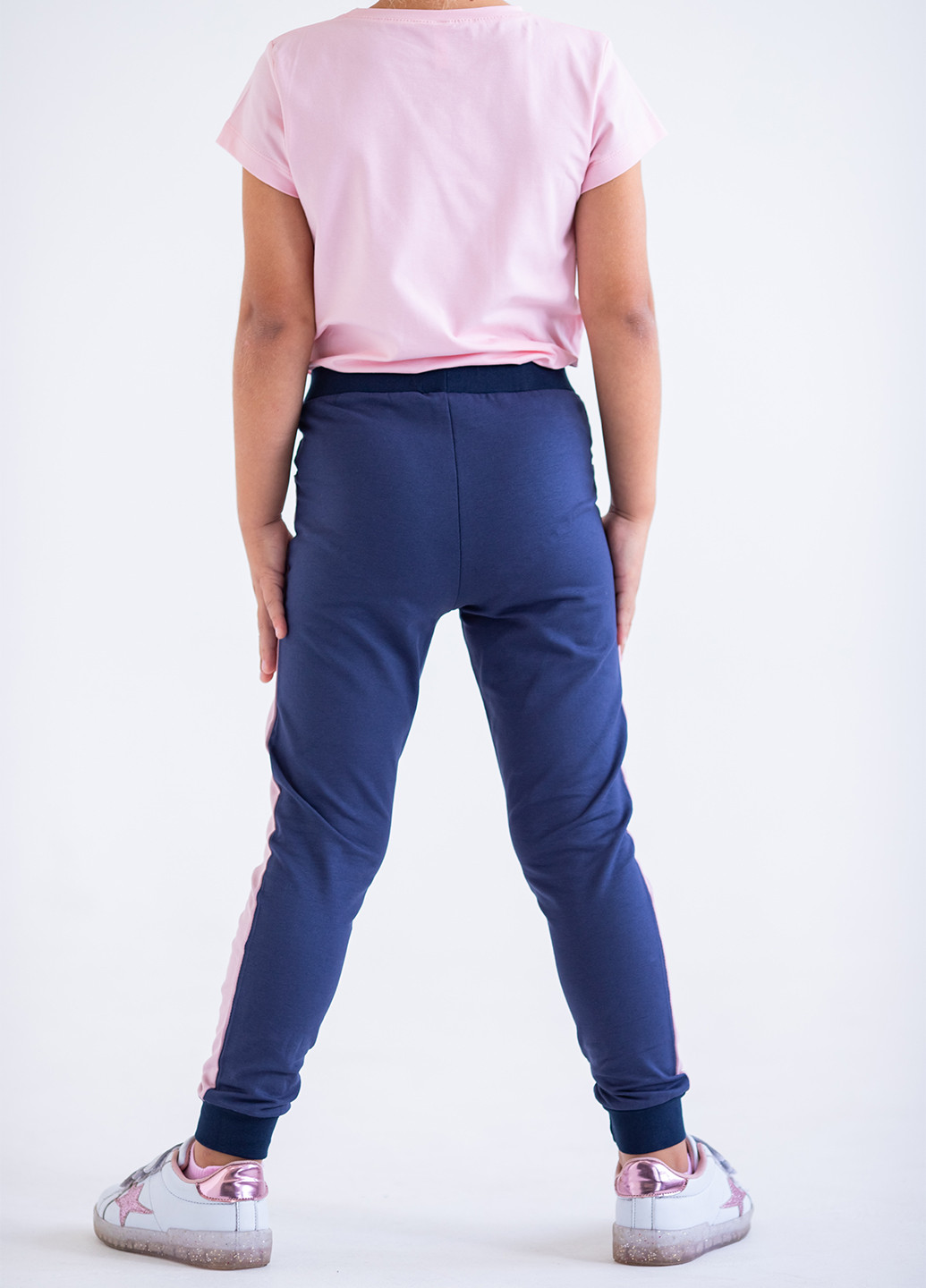 Синие спортивные демисезонные джоггеры брюки Vidoli