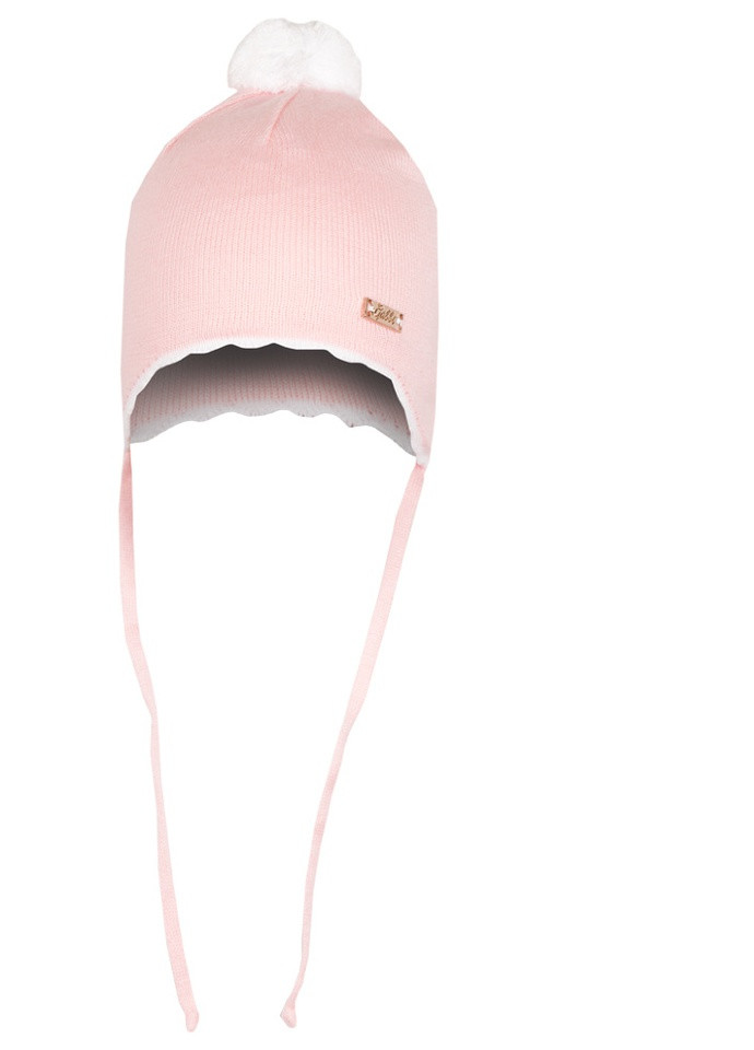 Дитяча шапка з вушками демісезонна в'язана для дівчинки Габби (205952285)