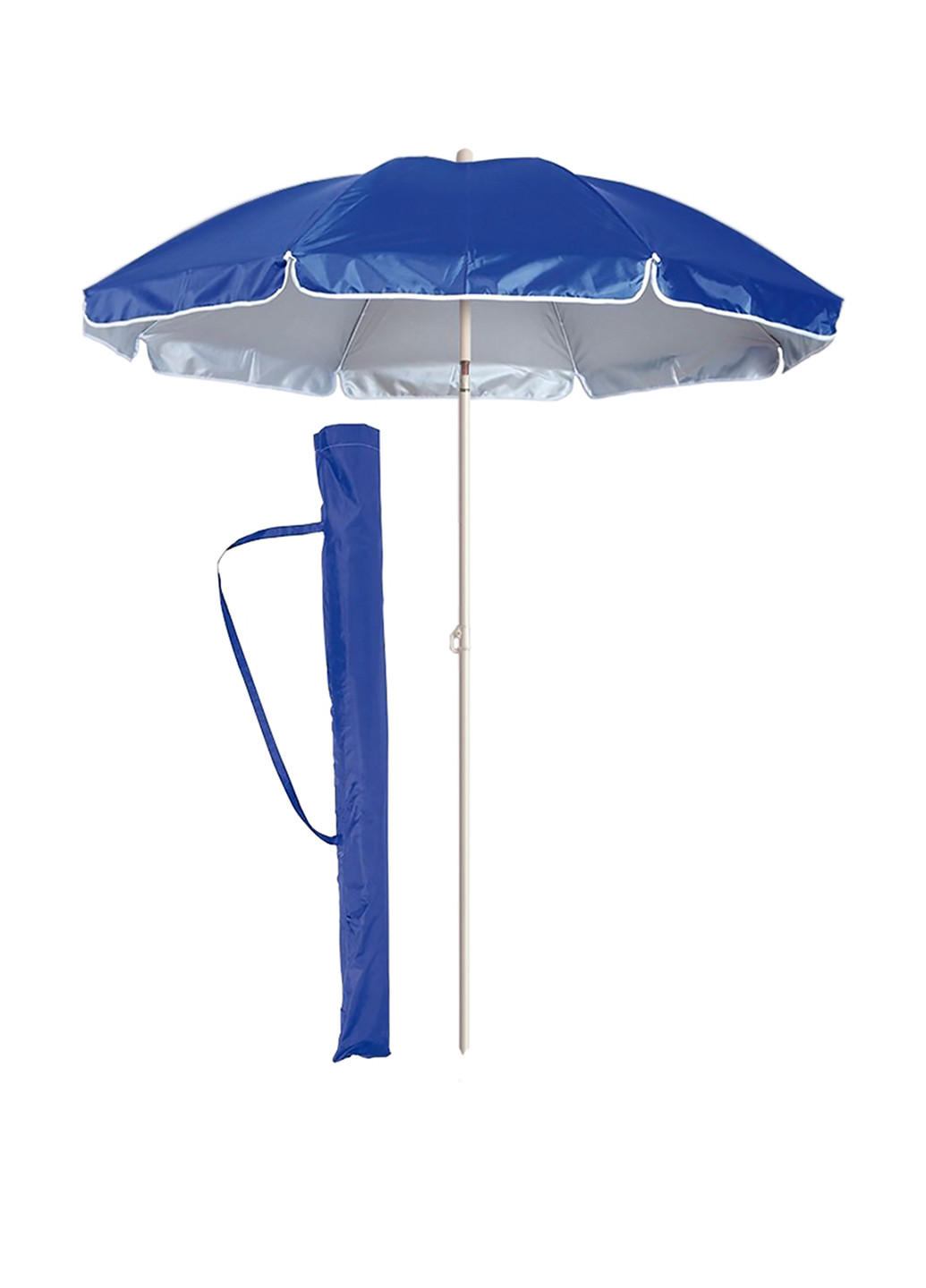 Парасолька пляжна, 200 см Umbrella Anti-UV однотонні сині