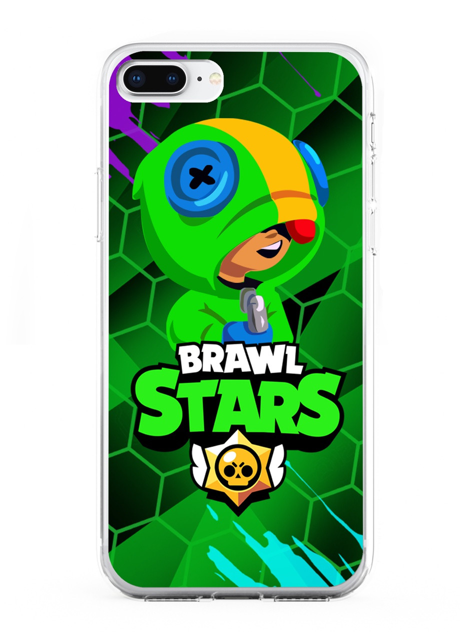 Чехол силиконовый Apple Iphone Xs Max Леон Бравл Старс (Leon Brawl Stars) (8226-1015) MobiPrint (219284131)