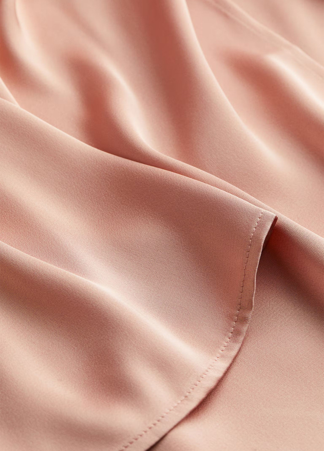 Персикова кежуал сукня на запах H&M однотонна