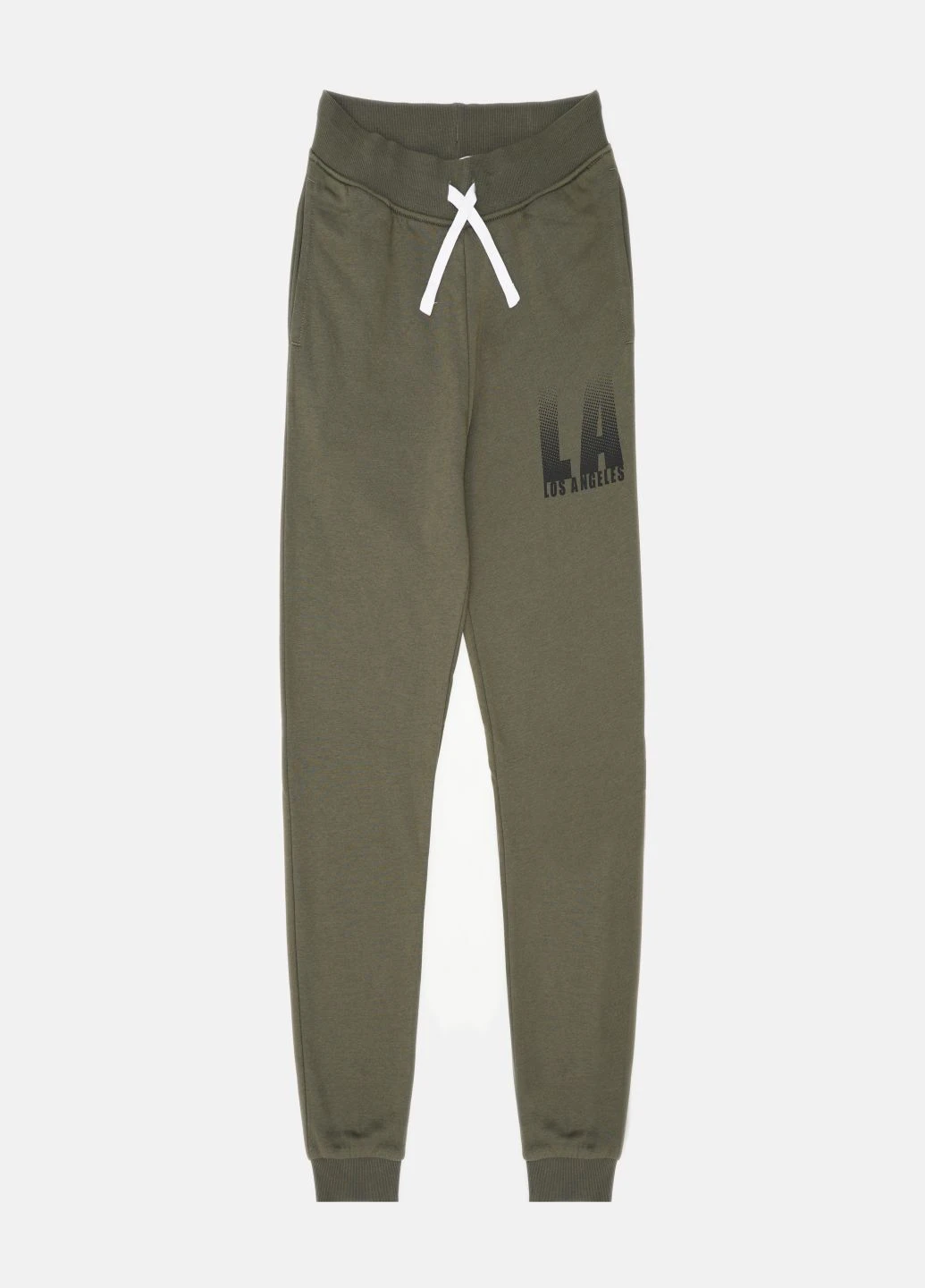 Хаки кэжуал демисезонные брюки H&M
