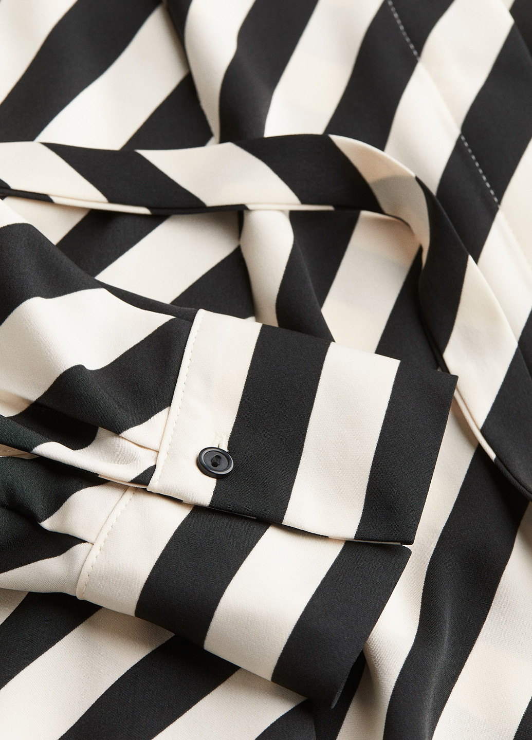 Комбинированное кэжуал платье H&M в полоску