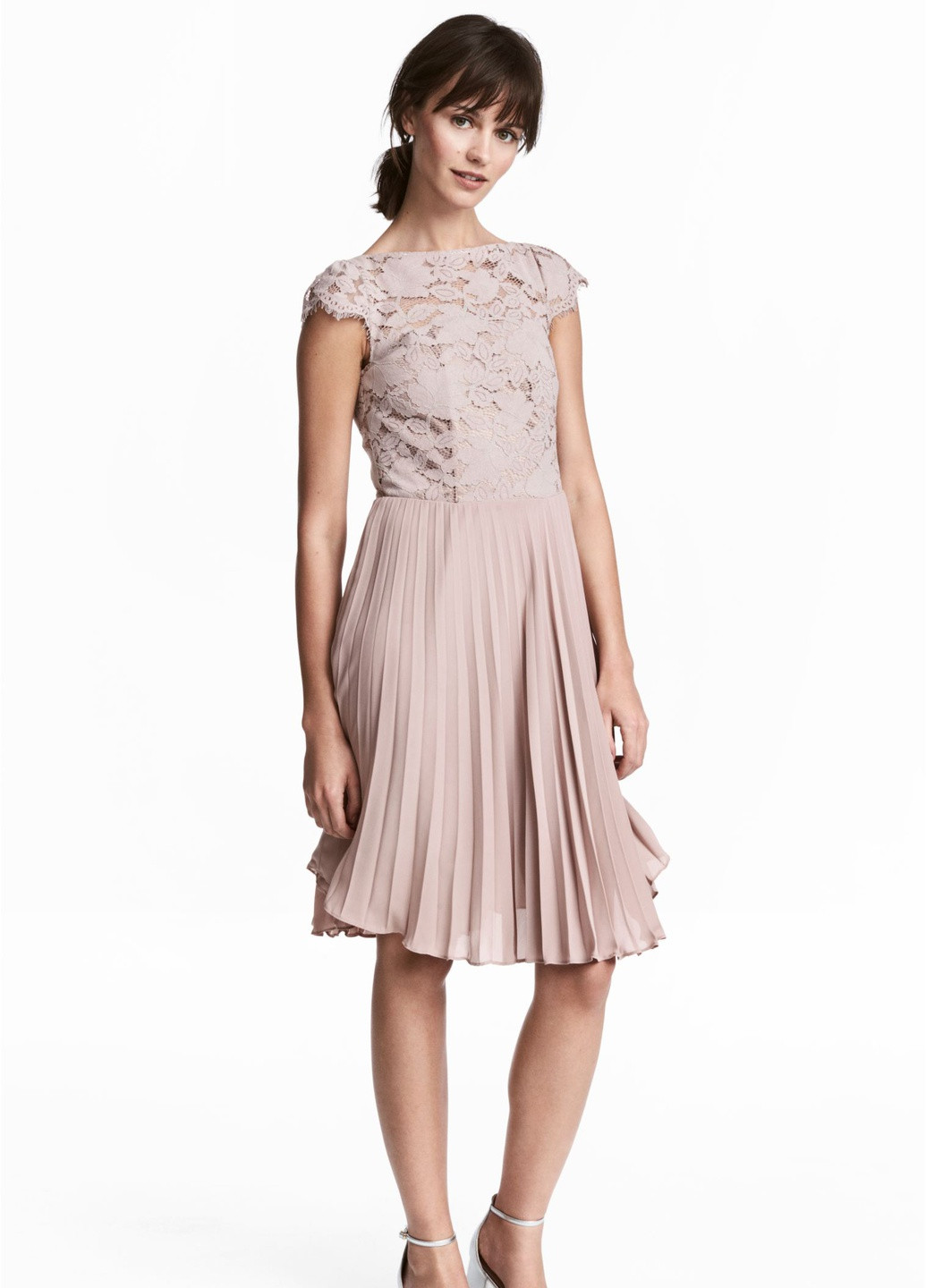Бежева кежуал плаття, сукня H&M однотонна