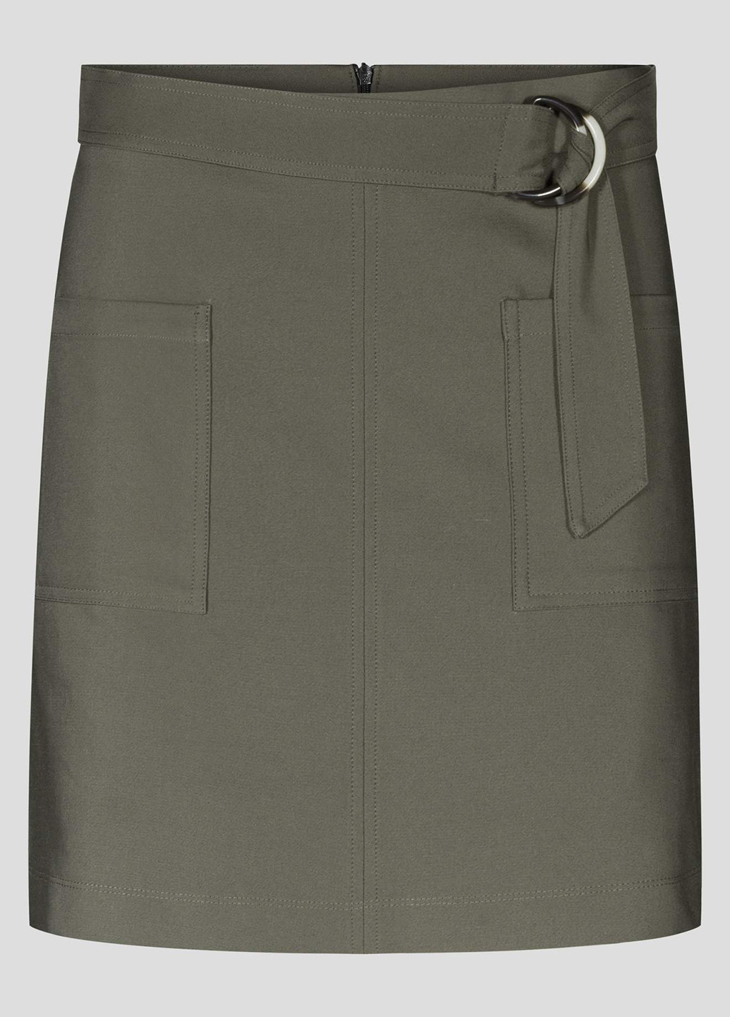 Оливковая (хаки) кэжуал однотонная юбка Orsay карандаш