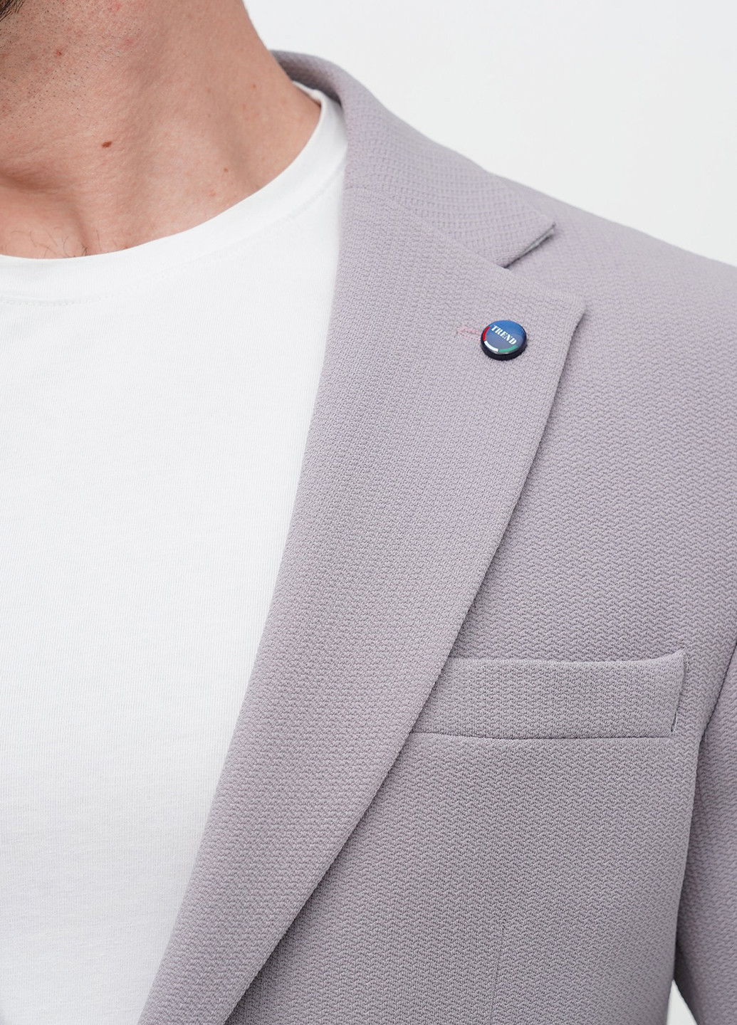 Сірий демісезонний костюм (піджак, штани) брючний Trend Collection