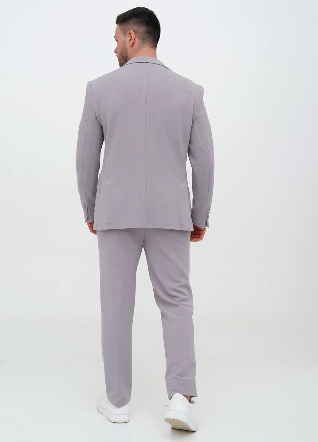 Сірий демісезонний костюм (піджак, штани) брючний Trend Collection