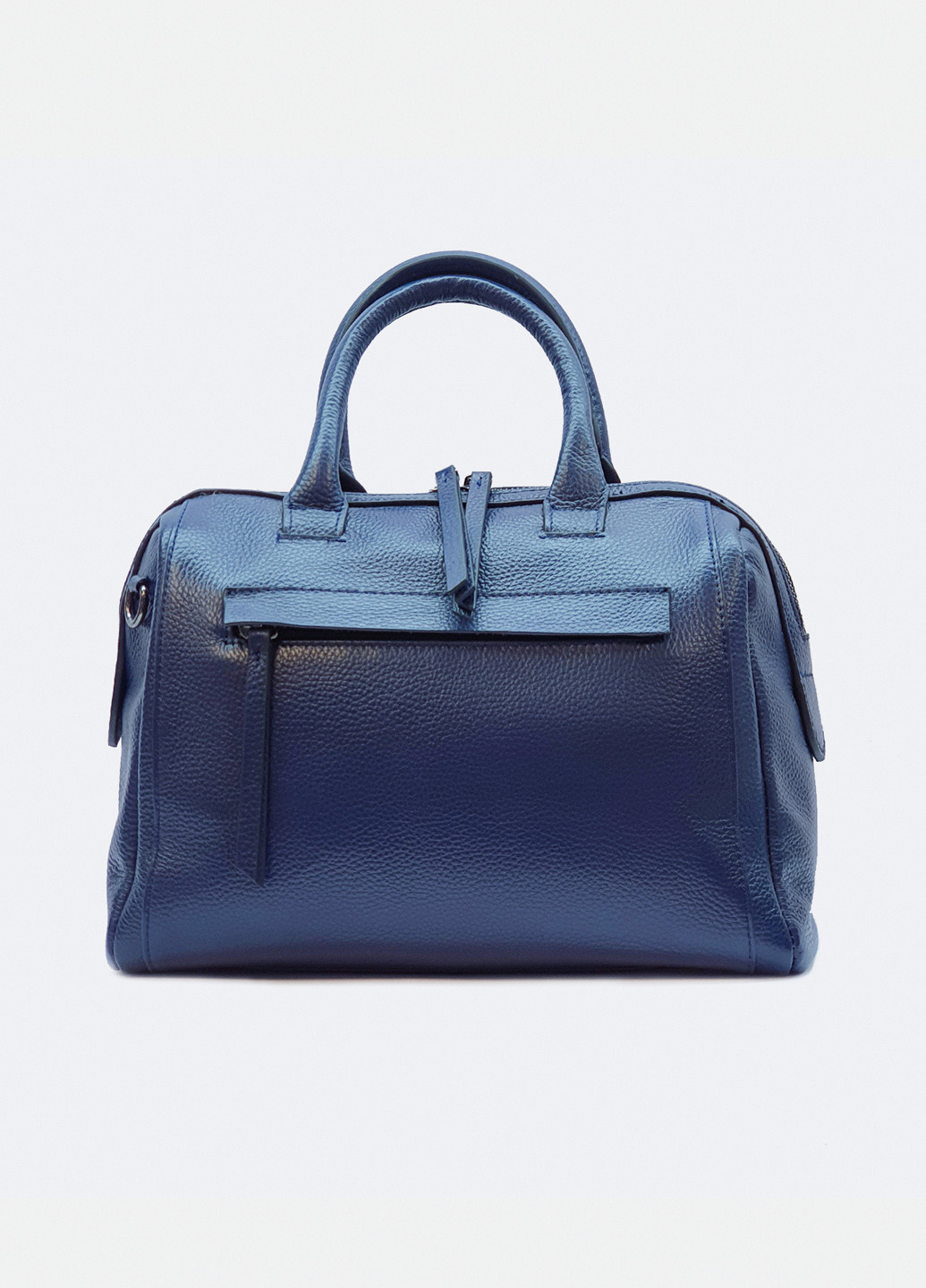 Модний жіночий синя сумочка саквояж шкіряна середня повсякденна 19037 Fashion сумка (225899831)