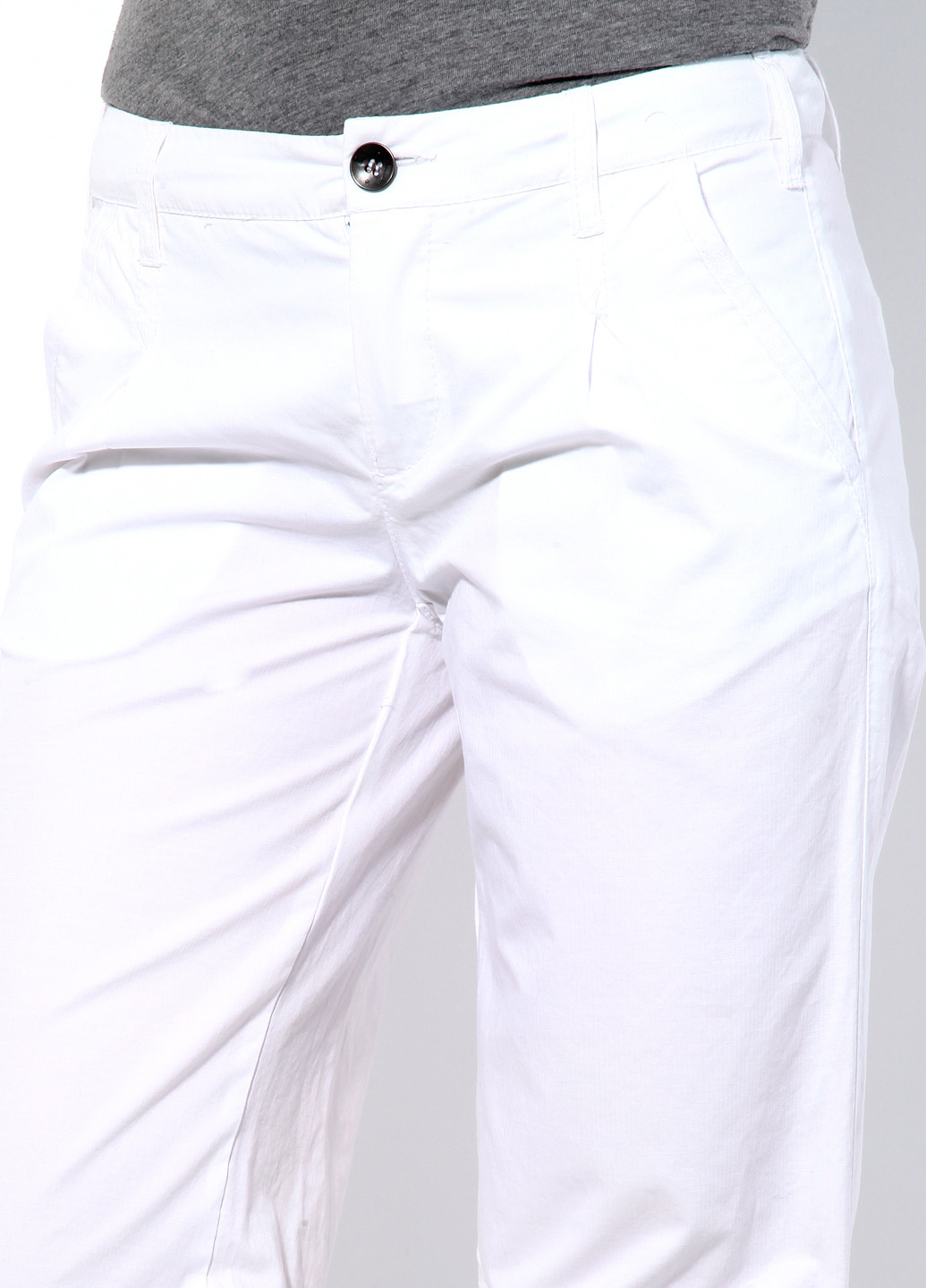 Белые кэжуал демисезонные брюки Esprit