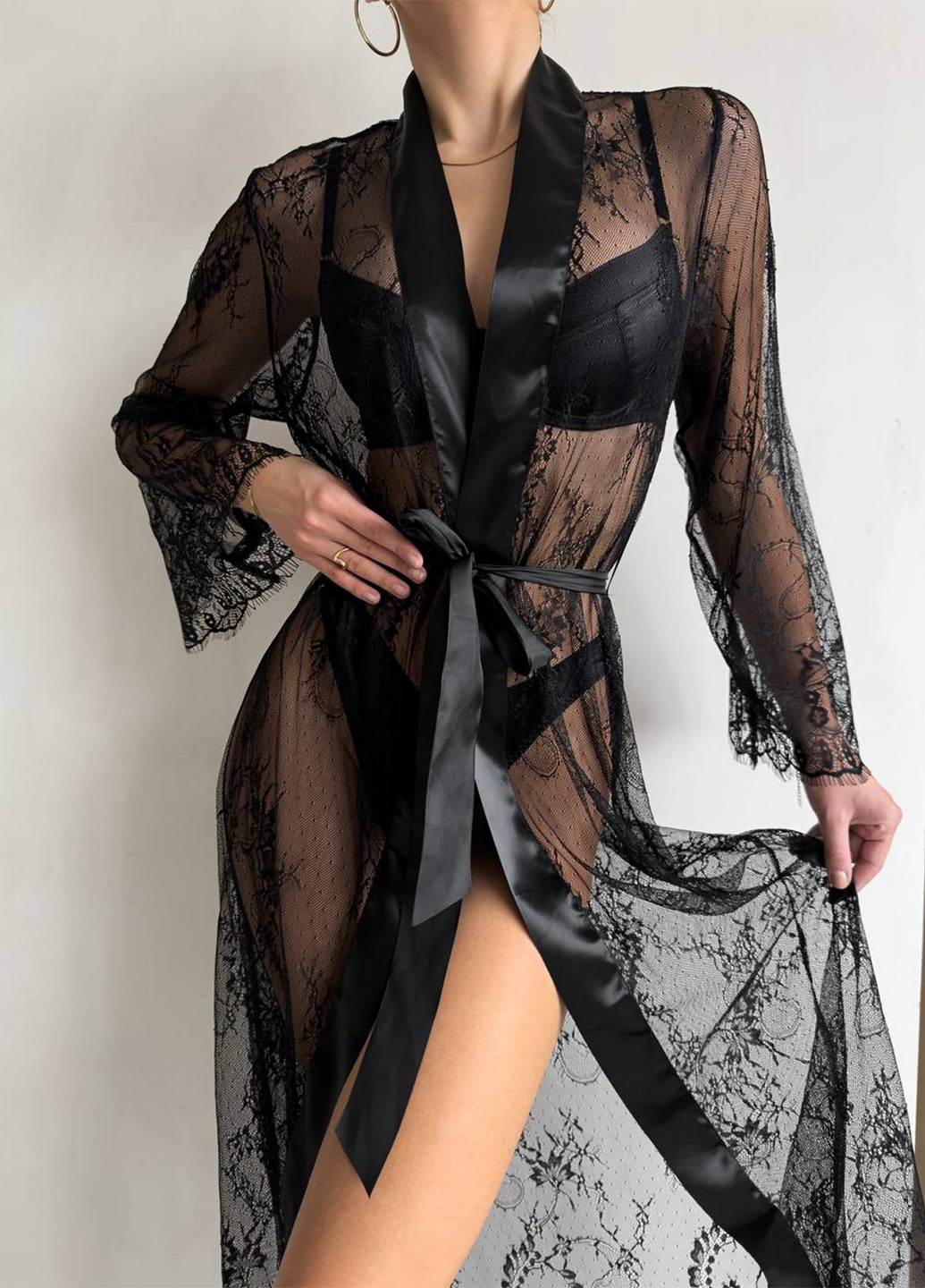 Черный демисезонный комплект (бюстгальтер, трусики) NOVA VEGA