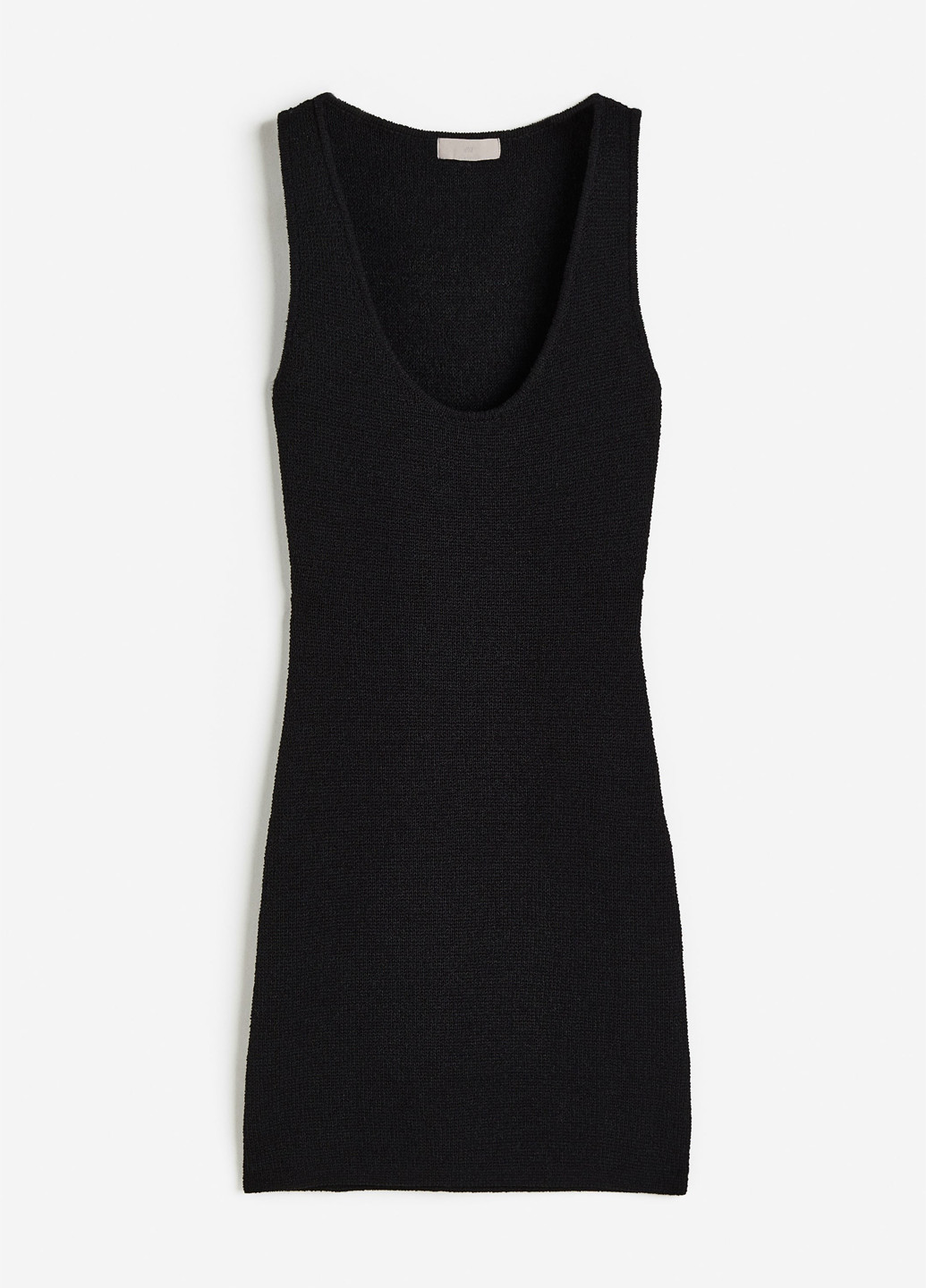 Черное кэжуал платье H&M однотонное
