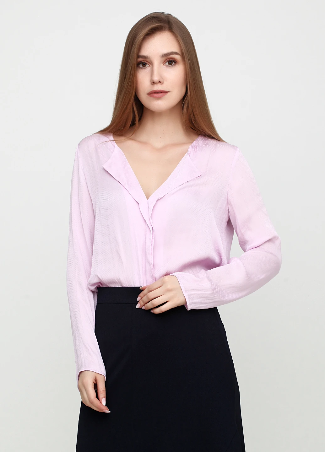 Сиреневая блуза Mango