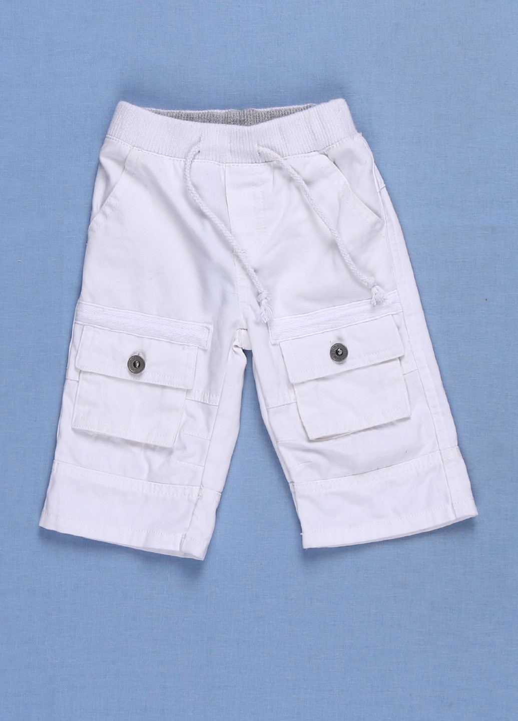Белые кэжуал демисезонные прямые брюки Motion Baby