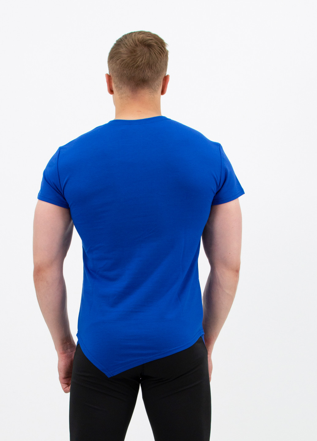 Синя чоловіча спортивна футболка splay blue FitU