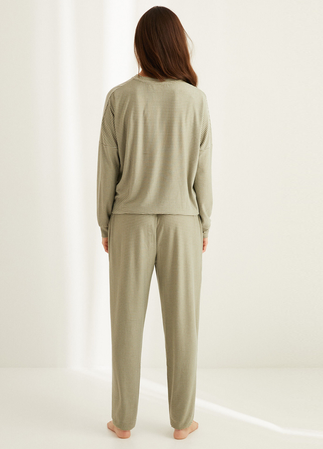 Оливковая (хаки) всесезон пижама (лонгслив, брюки) лонгслив + брюки Women'secret