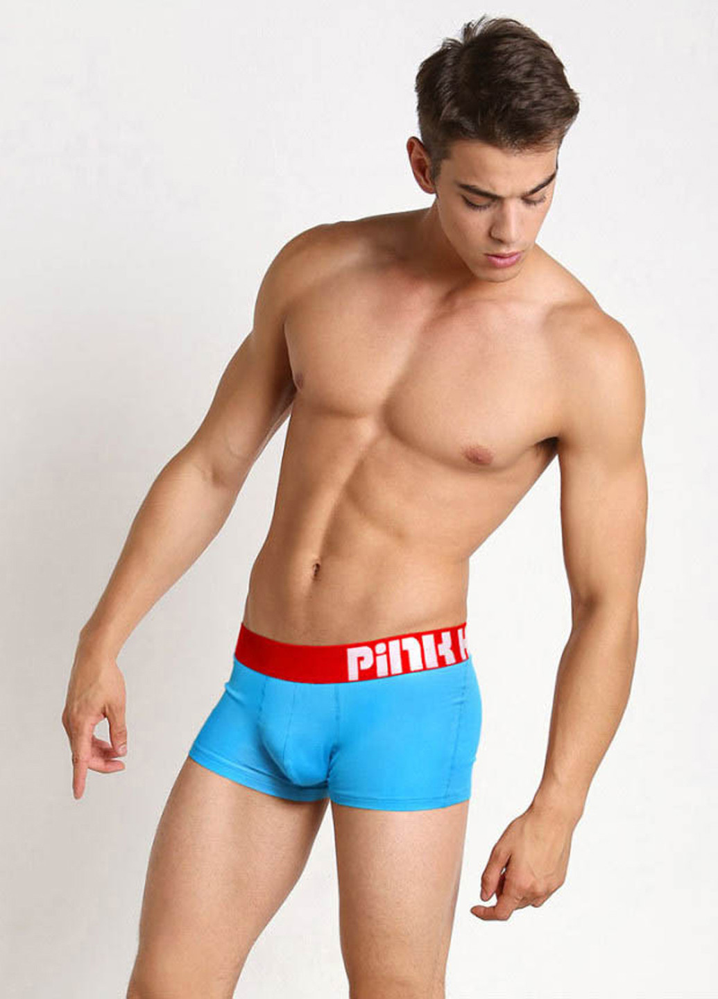 Боксеры-трусы Голубой Pink Hero (194815068)