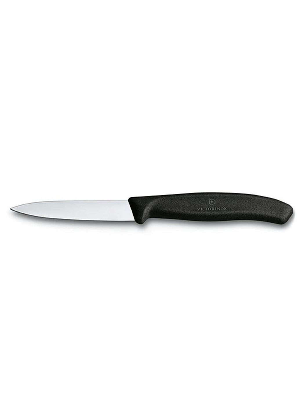 Набір ножів SwissClassic із 3 предметів Чорний з овочечисткою (6.7113.31) Victorinox комбінований,
