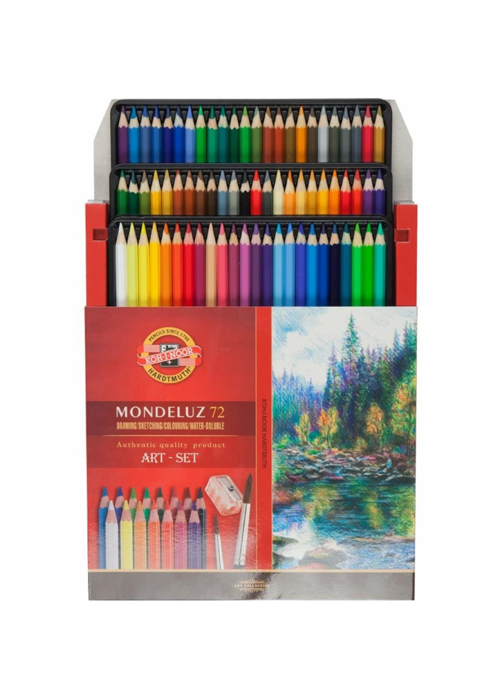 Карандаши цветные Mondeluz акварельные 72 цвета (3714) Koh-I-Noor (254065844)