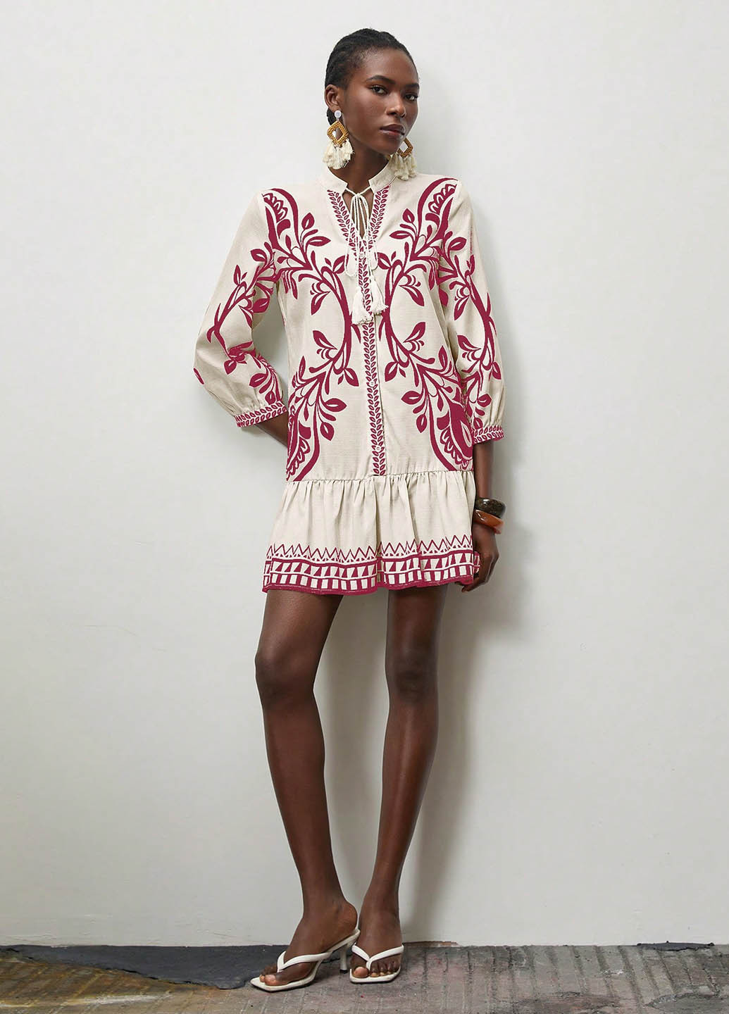 Молочна кежуал сукня SHEIN з малюнком