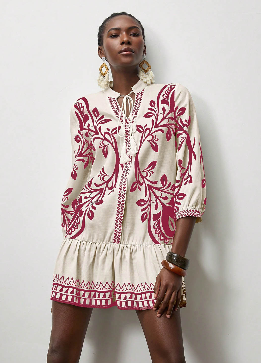 Молочна кежуал сукня SHEIN з малюнком