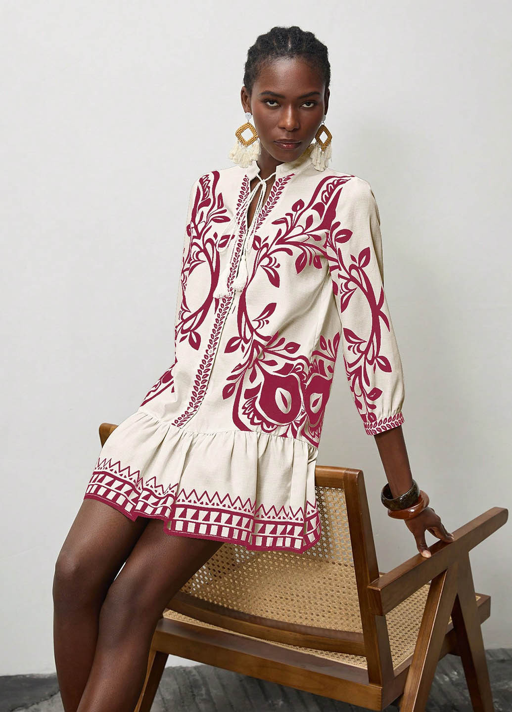 Молочна кежуал сукня SHEIN з малюнком