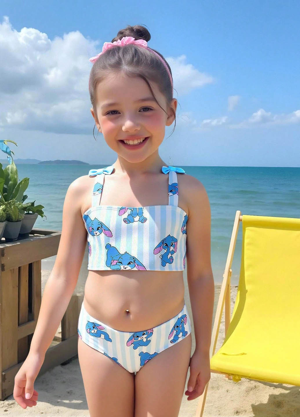 Комбинированный демисезонный купальник (лиф, трусики) топ, раздельный SHEIN