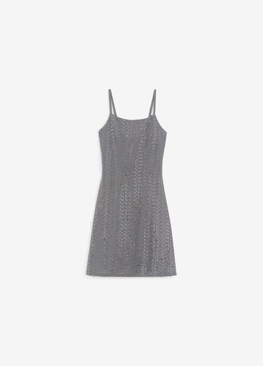 Серое кэжуал, коктейльное платье а-силуэт Jennyfer однотонное